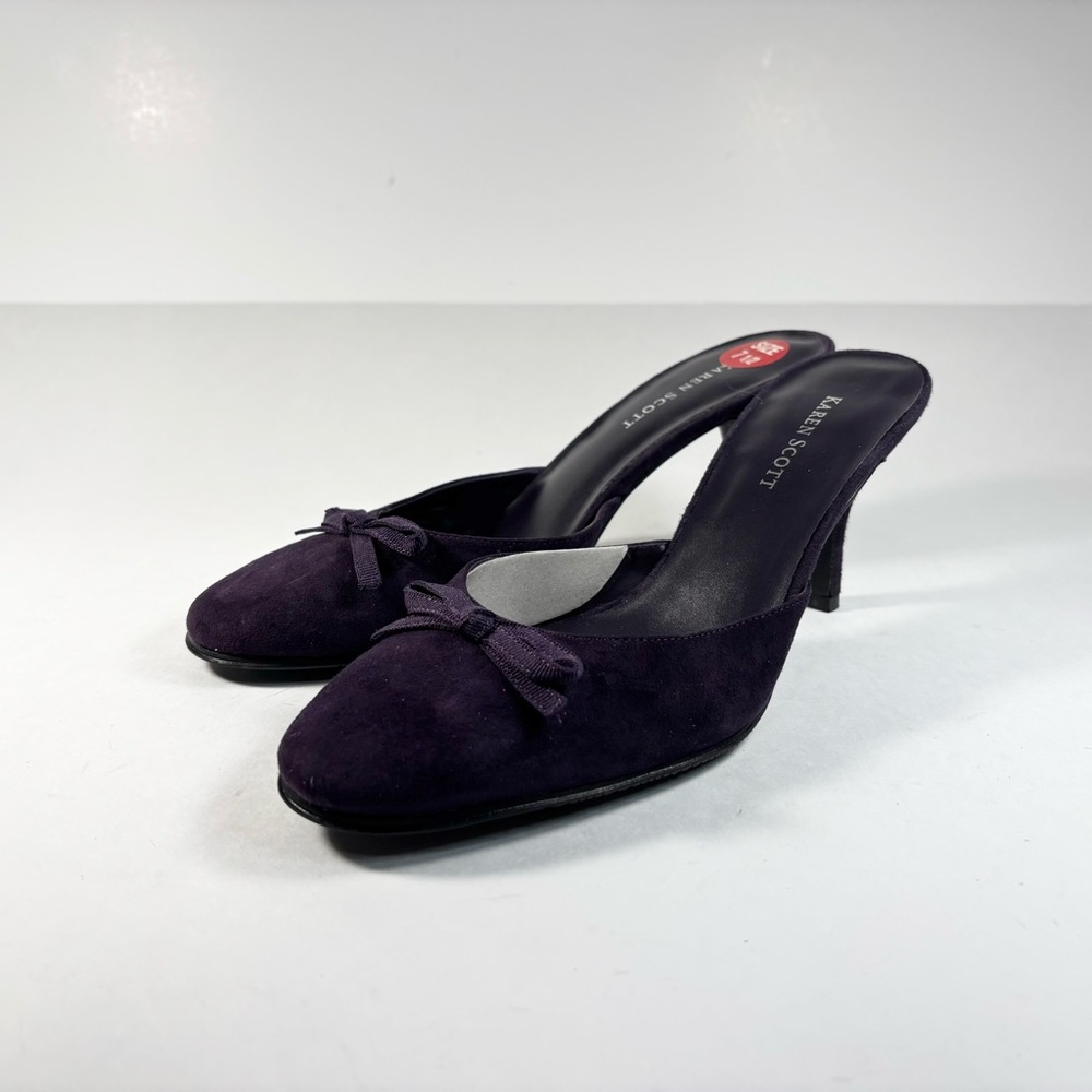 Karen Scott Purple Bow Mules